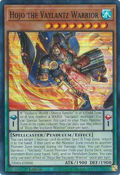 Hojo the Vaylantz Warrior (Super Rare) [TAMA-EN004-SuR]