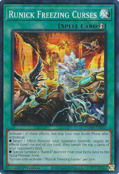 Runick Freezing Curses (Super Rare) [TAMA-EN033-SuR]