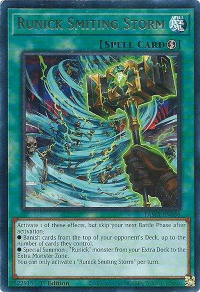 Runick Smiting Storm (Rare) [TAMA-EN036-R]