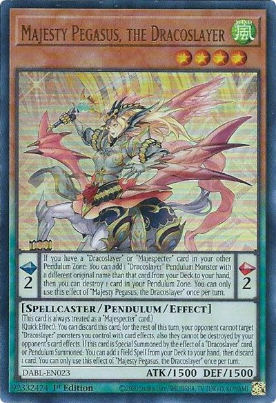 Majesty Pegasus, the Dracoslayer (Ultra Rare) [DABL-EN023-UR]