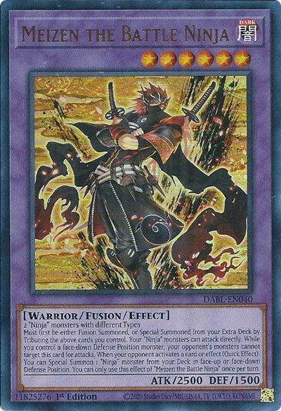 Meizen the Battle Ninja (Ultra Rare) [DABL-EN040-UR]