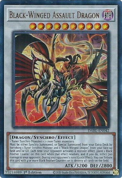 Black-Winged Assault Dragon (Ultra Rare) [DABL-EN042-UR]