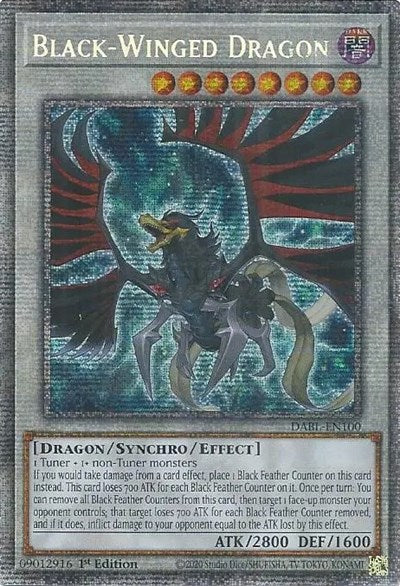 Black-Winged Dragon (Starlight Rare) [DABL-EN100-StR]