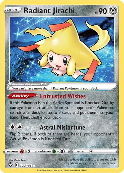 Radiant Jirachi - 120/195 (Radiant Rare) [SIT-120-RR]