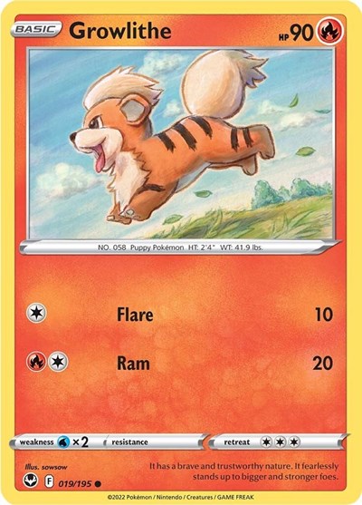 Growlithe - 019/195 (Common) [SIT-019-C]