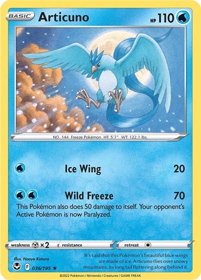 Articuno - 036/195 (Holo Rare) [SIT-036-HR]