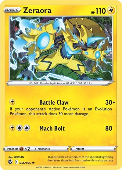 Zeraora - 056/195 (Rare) [SIT-056-R]