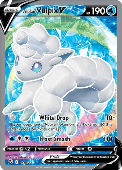 Alolan Vulpix V - 173/195 (Ultra Rare) [SIT-173-UR]