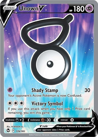 Unown V - 176/195 (Ultra Rare) [SIT-176-UR]