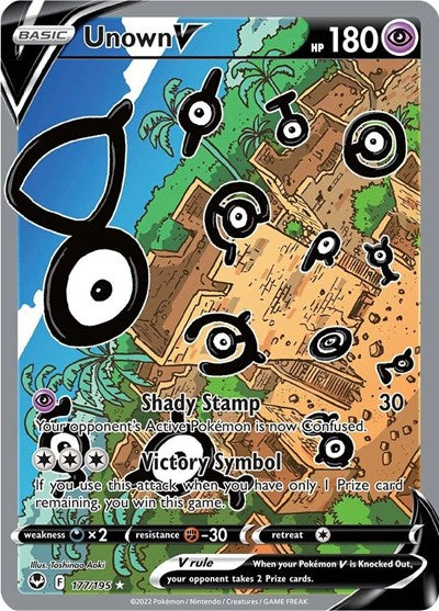 Unown V - 177/195 (Ultra Rare) [SIT-177-UR]