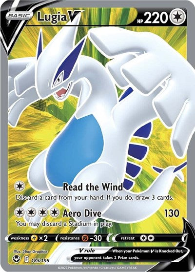 Lugia V - 185/195 (Ultra Rare) [SIT-185-UR]