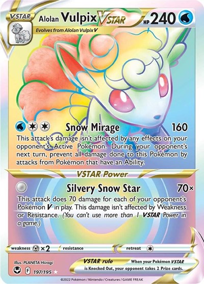 Alolan Vulpix VSTAR - 197/195 (Secret Rare) [SIT-197-SR]