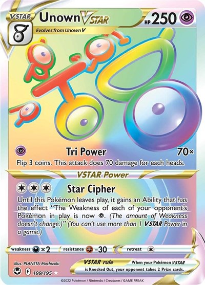 Unown VSTAR - 199/195 (Secret Rare) [SIT-199-SR]