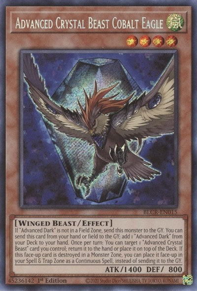Advanced Crystal Beast Cobalt Eagle (Secret Rare) [BLCR-EN015-SeR]