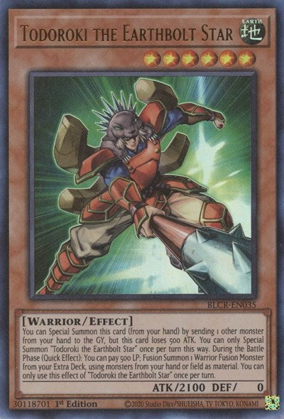 Todoroki the Earthbolt Star (Ultra Rare) [BLCR-EN035-UR]