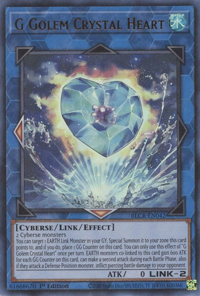 G Golem Crystal Heart (Ultra Rare) [BLCR-EN042-UR]