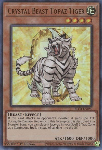 Crystal Beast Topaz Tiger (Ultra Rare) [BLCR-EN050-UR]