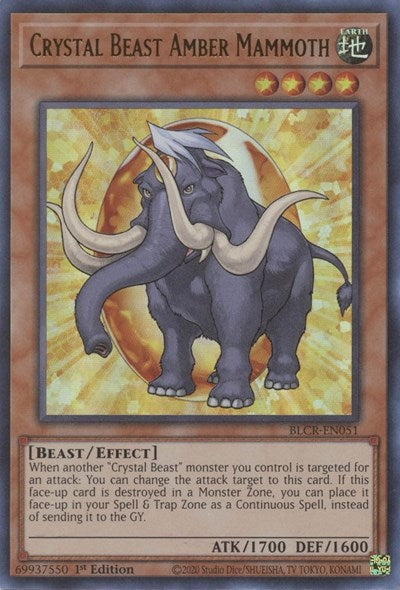 Crystal Beast Amber Mammoth (Ultra Rare) [BLCR-EN051-UR]