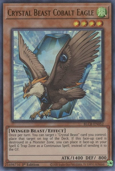 Crystal Beast Cobalt Eagle (Ultra Rare) [BLCR-EN052-UR]