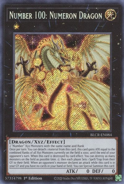 Number 100: Numeron Dragon (Secret Rare) [BLCR-EN084-SeR]