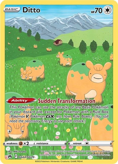 Ditto - GG22/GG70 (Ultra Rare) [CRZ-GG22-UR]