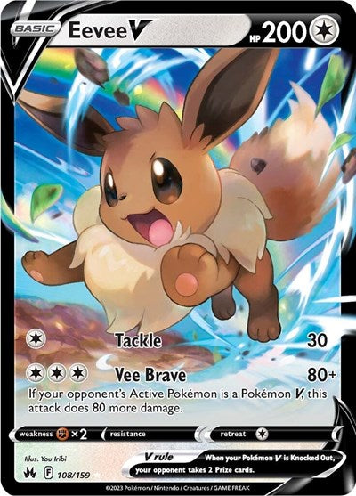 Eevee V - 108/159 (Ultra Rare) [CRZ-108-UR]