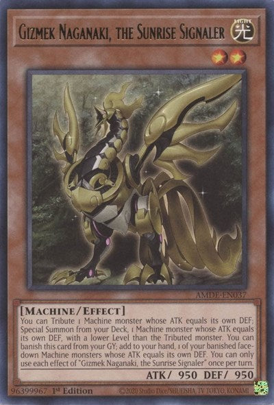 Gizmek Naganaki, the Sunrise Signaler (Rare) [AMDE-EN037-R]