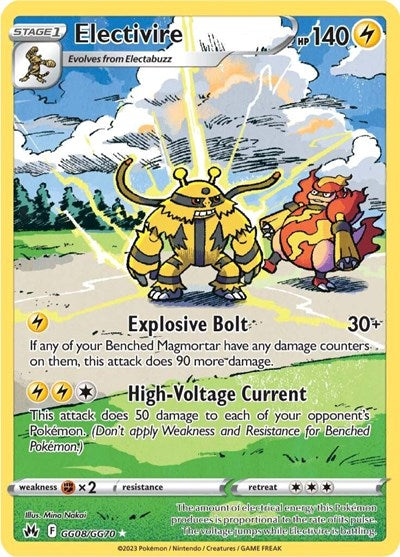 Electivire - GG08/GG70 (Ultra Rare) [CRZ-GG08-UR]