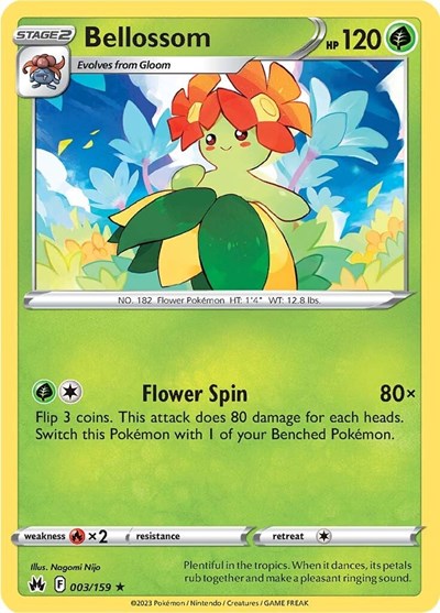 Bellossom - 003/159 (Rare) [CRZ-003-R]