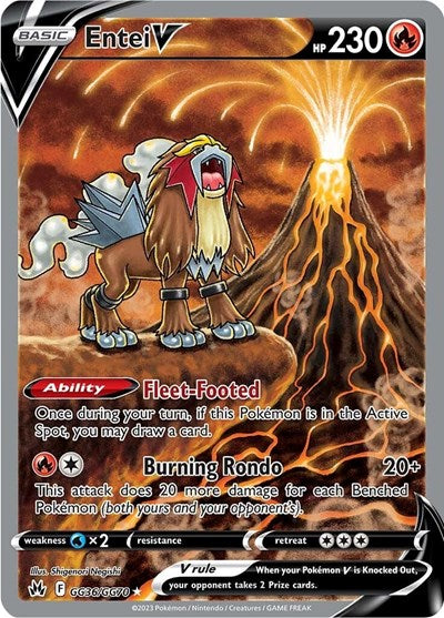 Entei V - GG36/GG70 (Ultra Rare) [CRZ-GG36-UR]