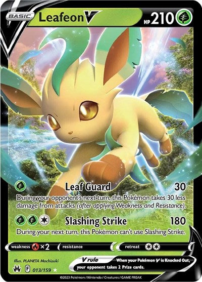 Leafeon V - 013/159 (Ultra Rare) [CRZ-013-UR]