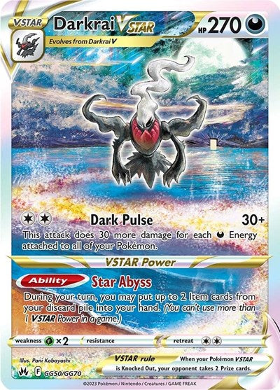 Darkrai VSTAR - GG50/GG70 (Ultra Rare) [CRZ-GG50-UR]