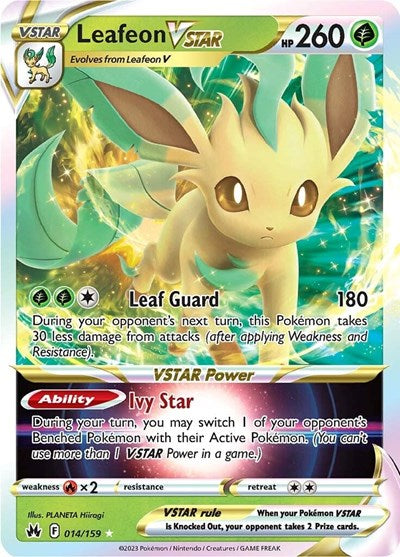 Leafeon VSTAR - 014/159 (Ultra Rare) [CRZ-014-UR]