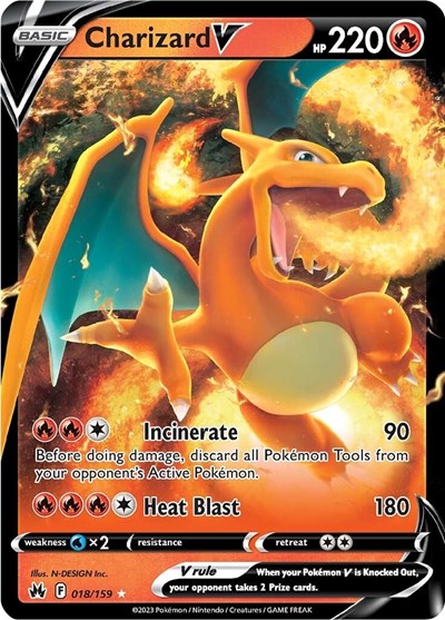 Charizard V - 018/159 (Ultra Rare) [CRZ-018-UR]