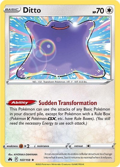 Ditto - 107/159 (Holo Rare) [CRZ-107-HR]