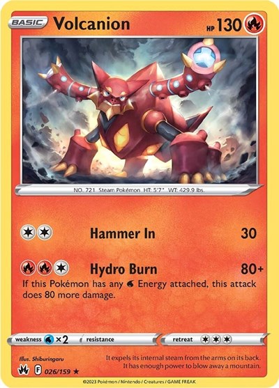 Volcanion - 026/159 (Holo Rare) [CRZ-026-HR]