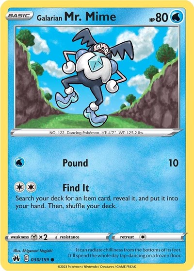 Galarian Mr. Mime - 030/159 (Common) [CRZ-030-C]