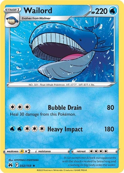 Wailord - 032/159 (Rare) [CRZ-032-R]