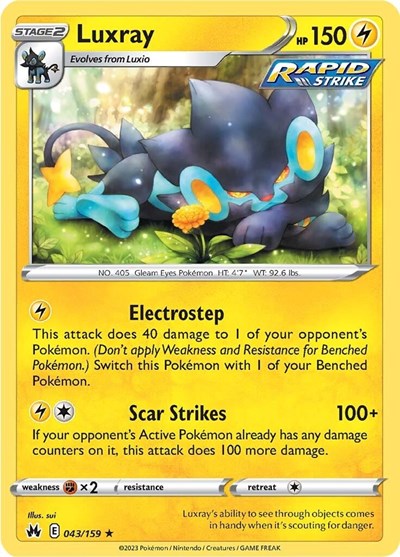 Luxray - 043/159 (Rare) [CRZ-043-R]