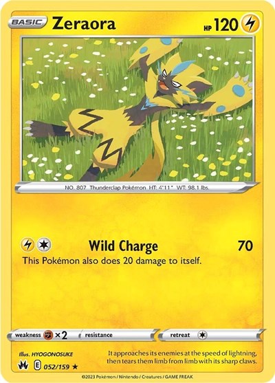 Zeraora - 052/159 (Rare) [CRZ-052-R]