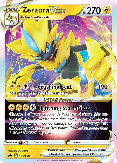 Zeraora VSTAR - 055/159 (Ultra Rare) [CRZ-055-UR]