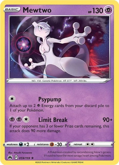 Mewtwo - 059/159 (Holo Rare) [CRZ-059-HR]