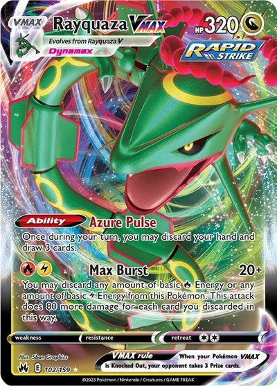 Rayquaza VMAX - 102/159 (Ultra Rare) [CRZ-102-UR]