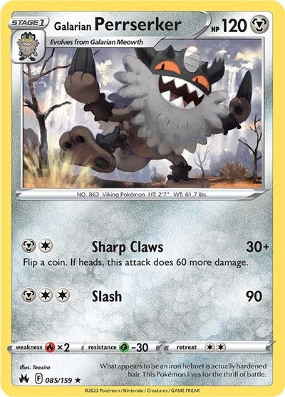 Galarian Perrserker - 085/159 (Rare) [CRZ-085-R]