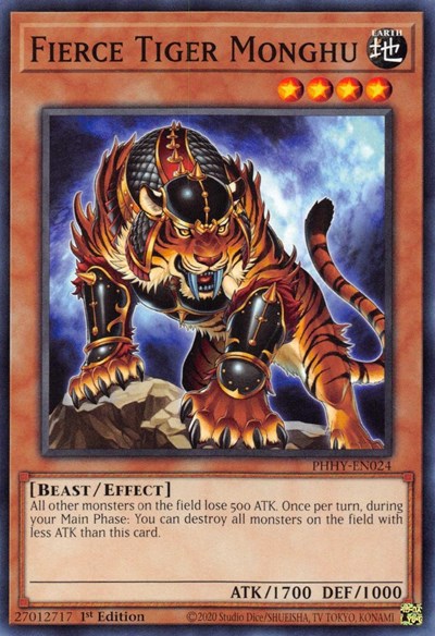 Fierce Tiger Monghu (Common) [PHHY-EN024-C]