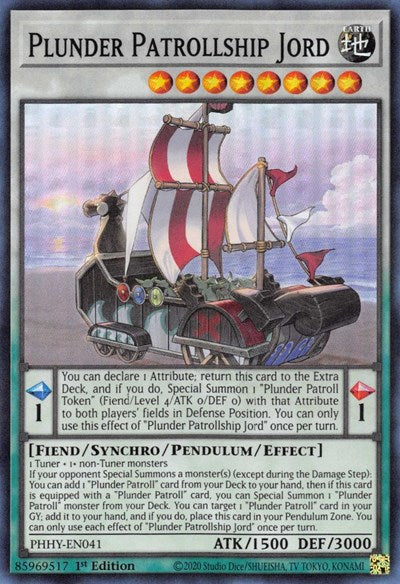 Plunder Patrollship Jord (Super Rare) [PHHY-EN041-SuR]