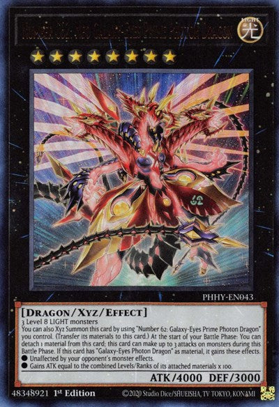 Number C62: Neo Galaxy-Eyes Prime Photon Dragon (Ultra Rare) [PHHY-EN043-UR]