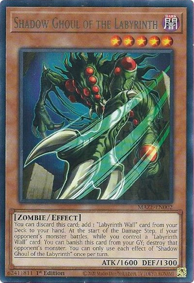 Shadow Ghoul of the Labyrinth (Rare) [MAZE-EN002-R]