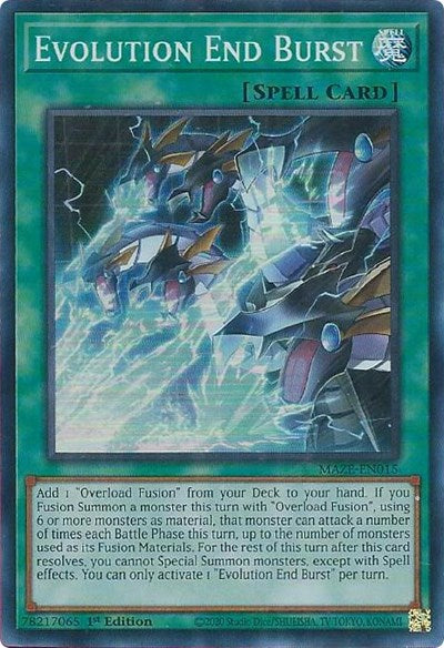 Evolution End Burst (Super Rare) [MAZE-EN015-SuR]