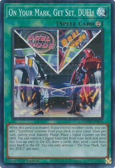 On Your Mark, Get Set, DUEL! (Super Rare) [MAZE-EN016-SuR]